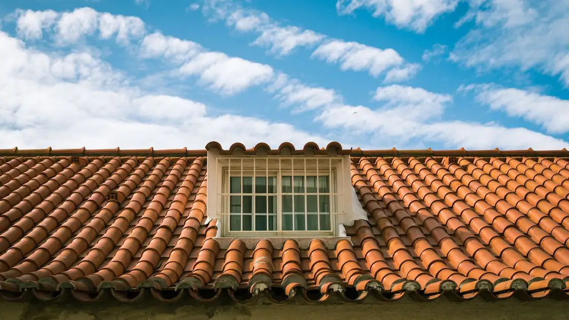 Barrel-tile roof on a Cape Coral home against a blue Florida sky